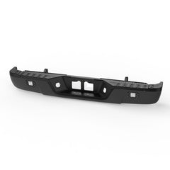 Black Steel Rear Bumper Assembly For 2007-2013 Toyota Tundra w/ LED w/o Park Assist Sensor Hole