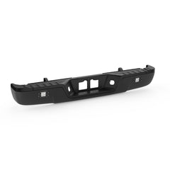 Black Steel Rear Bumper Assembly For 2007-2013 Toyota Tundra w/ LED w/o Park Assist Sensor Hole