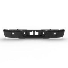 Black Steel Rear Bumper Assembly For 2007-2013 Toyota Tundra w/ LED w/o Park Assist Sensor Hole