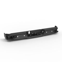 Black Steel Rear Bumper Corner Step For 2009-2018 Dodge Ram 1500/ 2010-2012 Ram 2500 3500 w/ Sensor Holes w/o  Dual Exhaust