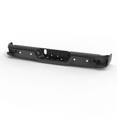 Black Steel Rear Bumper Corner Step For 2009-2018 Dodge Ram 1500/ 2010-2012 Ram 2500 3500 w/ Sensor Holes w/o  Dual Exhaust