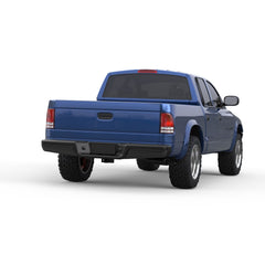 Black Steel Rear Step Bumper Assembly For 1997-2004 Dodge Dakota