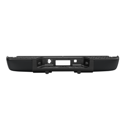 Black Steel Rear Bumper For 2007-2013 Chevy Silverado/GMC Sierra 1500 w/o Park Sensor Holes