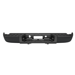 Black Steel Rear Bumper For 2007-2013 Chevy Silverado/GMC Sierra 1500 w/o Park Sensor Holes