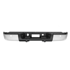 Chrome Steel Rear Bumper For 2007-2013 Chevy Silverado GMC Sierra 1500 w/ Parking Sensors