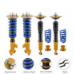 Adjustable Height Full Coilover Suspension Struts For Dodge Magnum Challenger Chrysler 300 RWD (Set of 4)