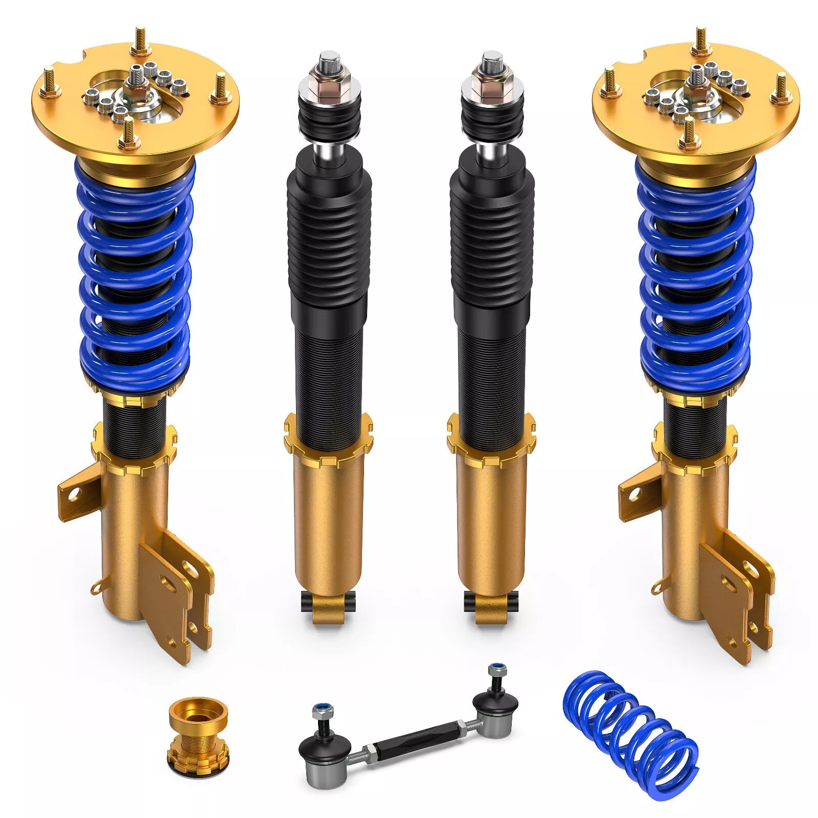 Adjustable Height Full Coilovers Struts Assembly For 2005-2014 Ford Mu ...