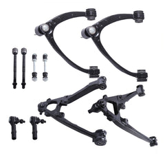 Front Upper Lower Control Arms For 2007-2013 Chevy Silverado 1500/ Tahoe & GMC Sierra 1500/Yukon & Cadillac Escalade