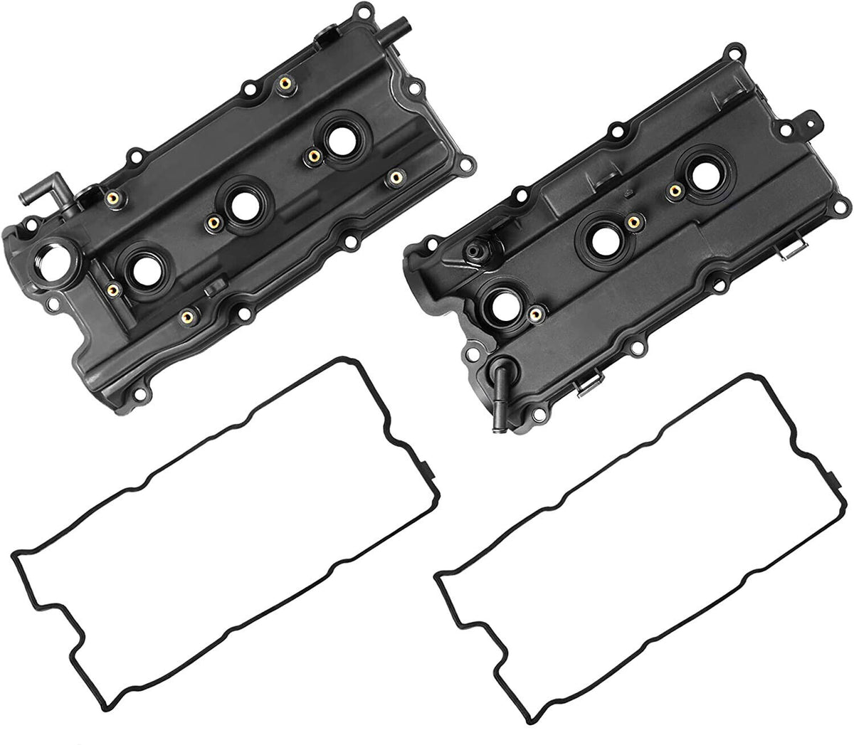 Left & Right Side Engine Valve Covers w/ Gasket For 2005-2019 Nissan Frontier 2005-2012 Pathfinder 4.0L