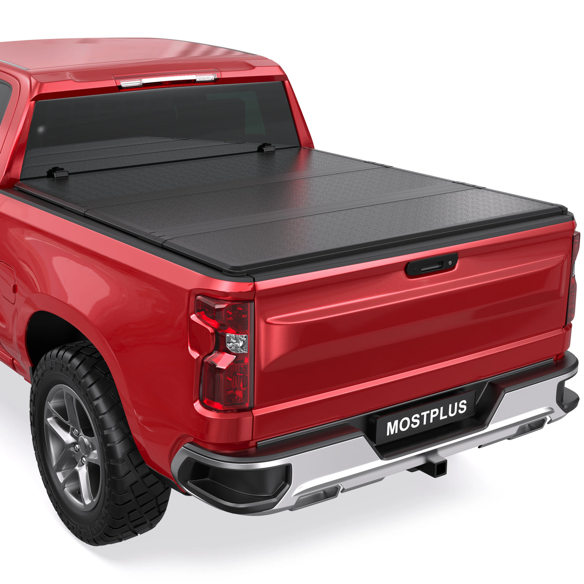 3-Fold 5.8FT FRP Hard Tonneau Cover For 2007-2025 Silverado Sierra 1500 Truck Bed