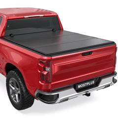 3-Fold 5.8FT FRP Hard Tonneau Cover For 2007-2025 Silverado Sierra 1500 Truck Bed