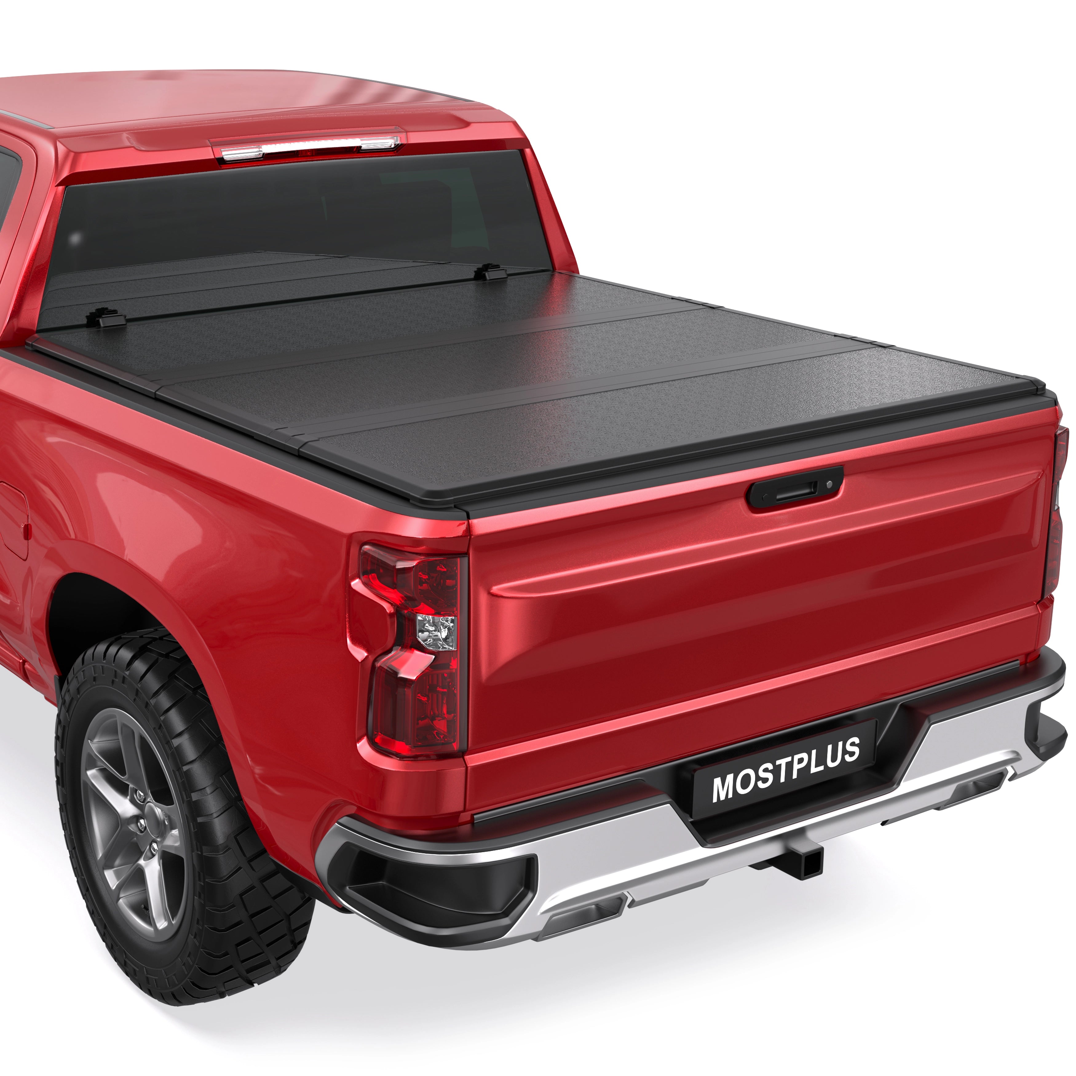 3-Fold 6.5FT FRP Hard Tonneau Cover For 1999-2007 Chevy Silverado/GMC Sierra 1500/2500/2500 HD/3500/3500 HD Truck Bed