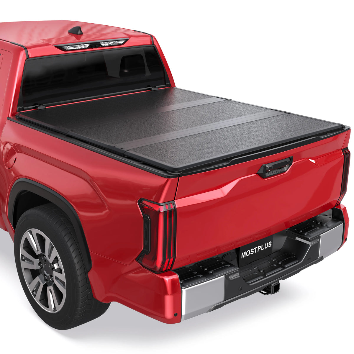 3-Fold 5.5FT FRP Hard Tonneau Cover For 2007-2021 Toyota Tundra Truck Bed