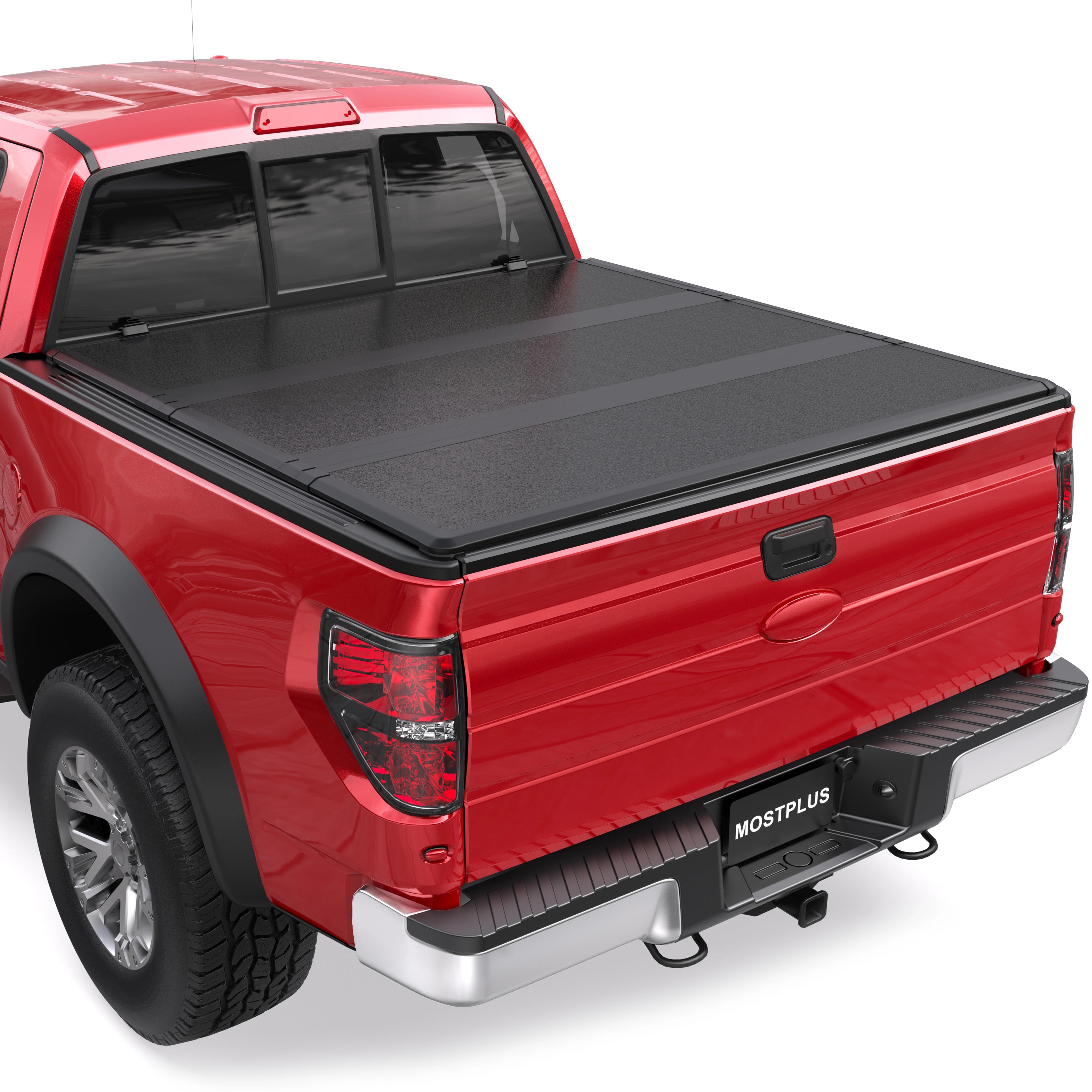 3-Fold 5.5FT FRP Hard Tonneau Cover For 2015-2024 Ford F-150 F150 Truck Bed