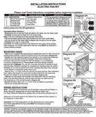 14" Black Universal Slim Fan Push/Pull Electric Radiator Cooling 12V Mount Kit (Set of 2)