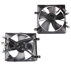 Radiator AC Condenser Cooling Fan Assembly For 2001-2005 Honda Civic (Left+Right Side)