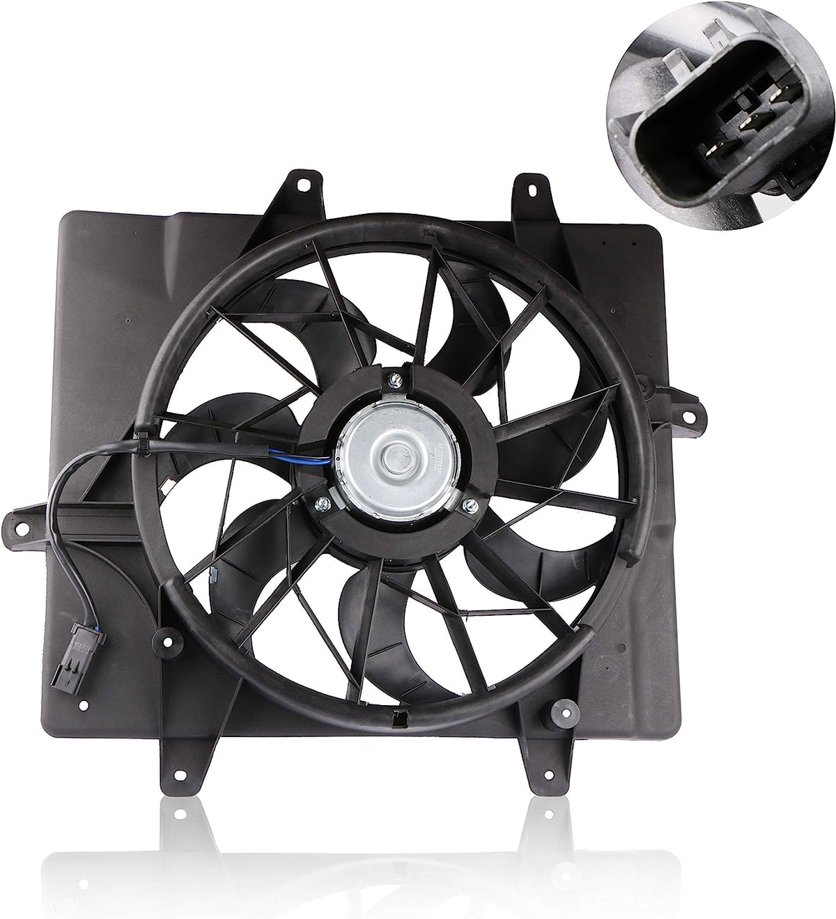 Radiator Cooling Fan Assembly For 2001-2005 Chrysler PT Cruiser 2.4L GAS DOHC 5017407AB