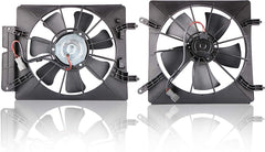 Radiator AC Condenser Cooling Fan Assembly For 2002-2006 Honda CR-V Element 38611PNA00 (LH+RH)