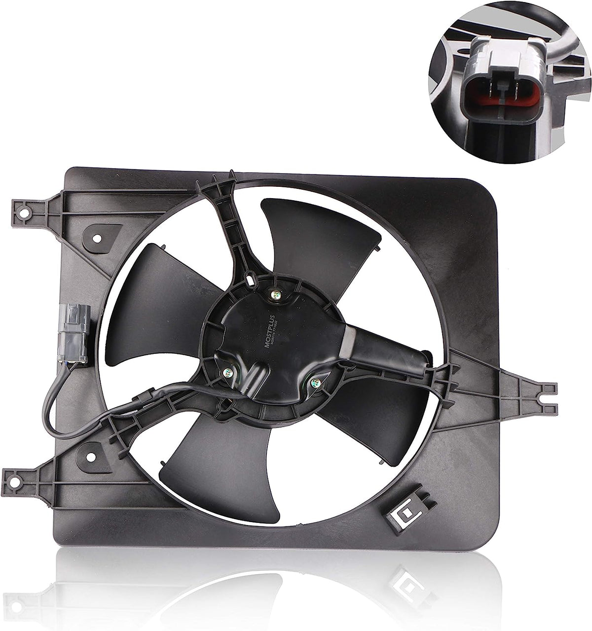 Front A/C Condenser Cooling Fan Assembly For 1998-2002 Honda Accord 2.3L l4 (Left Side)