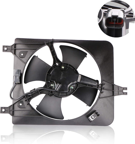 Front A/C Condenser Cooling Fan Assembly For 1998-2002 Honda Accord 2 ...