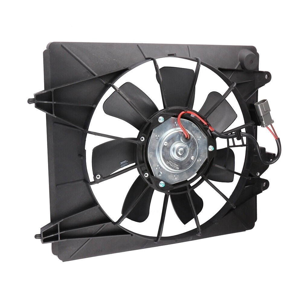 Black AC Condenser Radiator Cooling Fan Assembly For 2007-2009 Honda CR-V 2.4L 96184988 (Right Side)