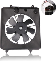 Black AC Condenser Radiator Cooling Fan Assembly For 2007-2009 Honda CR-V 2.4L 96184988 (Right Side)