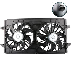 Dual Radiator Cooling Fan Assembly For 2004-2012 Chevy Malibu 2006-2010 Pontiac 2.4L