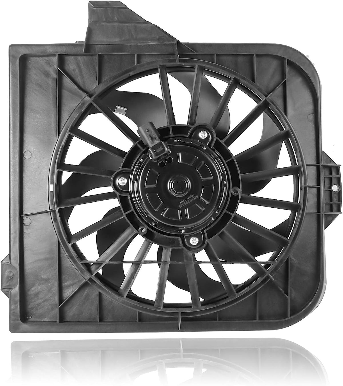 Black Radiator Cooling Fan Assembly For 2001-2005 Chrysler Town & Country Dodge Caravan 2.4L