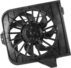 Black Radiator Cooling Fan Assembly For 2001-2005 Chrysler Town & Country Dodge Caravan 2.4L