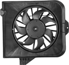 Black Radiator Cooling Fan Assembly For 2001-2005 Chrysler Town & Country Dodge Caravan 2.4L