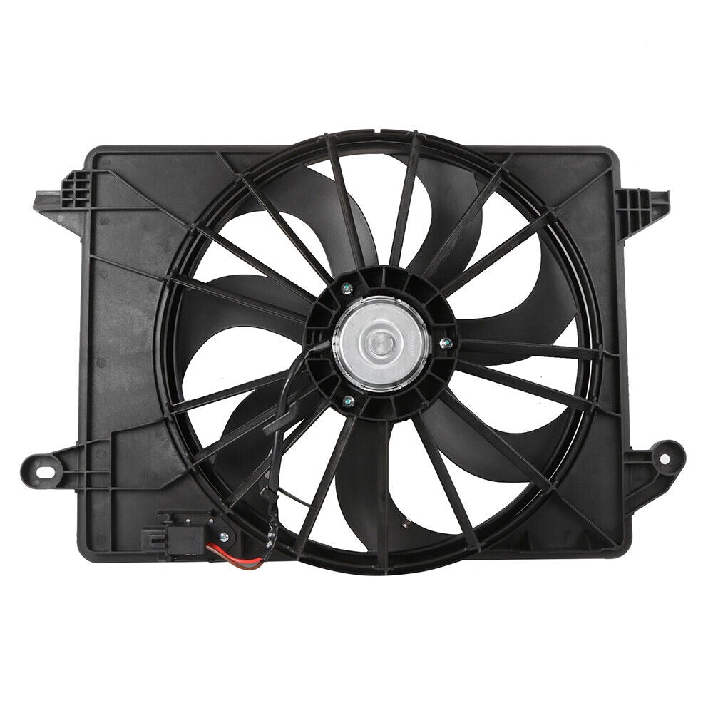 Black Radiator Cooling Fan Assembly For Dodge Charger Challenger Chrysler 300 68050129AA CH3115169