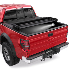 5.5FT Tri-Fold Soft Tonneau Cover For 2015-2025 Ford F150 Styleside Truck Bed