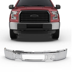 Chrome Front Bumper Face Bar For 2009-2014 Ford F150 w/o Fog Light Hole