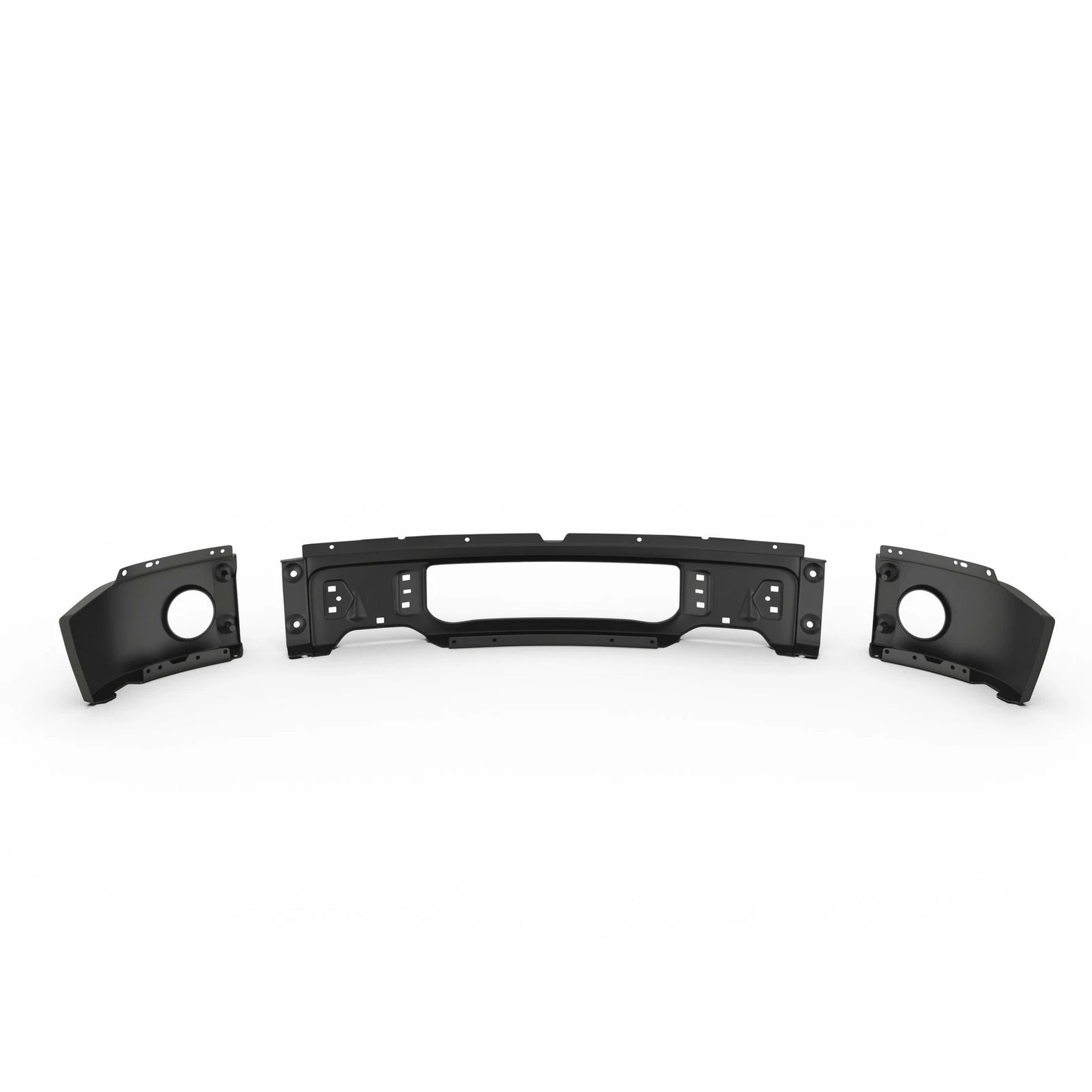 Steel Front Bumper Face Bar W/ Fog Holes For 2021-2024 Ford F150 F-150 Steel Front Bumper Face Bar W/ Fog Holes For 2021-2024 Ford F150 F-150