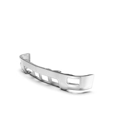 Front Chrome Separated Bumper Assembly For 2014-2015 Chevy Silverado 1500 w/o Sensor Holes w/ Fog Hole