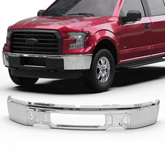 Chrome Front Bumper Face Bar For 2009-2014 Ford F150 w/o Fog Light Hole