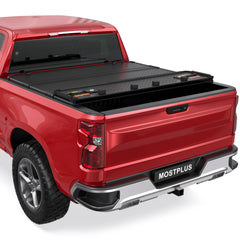 5.8FT 4-Fold Hard Tonneau Cover For 2007-2013 Silverado Sierra 1500 Truck Bed