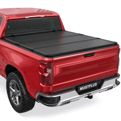 FRP Hard Tri-Fold Tonneau Cover For 2015-2022 Chevy Colorado/GMC Canyon 5ft Short Bed - Black
