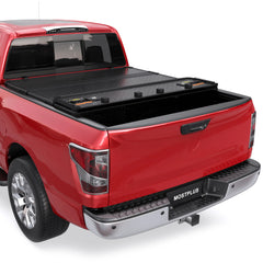 5.7FT 4-Fold Hard Tonneau Cover For 2016-2024 Nissan Titan Truck Bed (NON-XD)