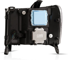 Black Housing Full LED Reflector Headlights w/ Dynamic DRL For 2007-2013 GMC Sierra 1500 SLE 2pcs
