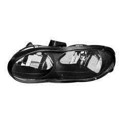 Black Housing Headlights Assembly Front Lamps For 1998-2002 Chevrolet Camaro