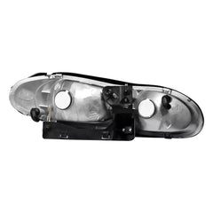 Black Housing Headlights Assembly Front Lamps For 1998-2002 Chevrolet Camaro