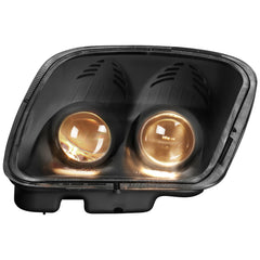 Black Housing Dual Projector Headlights Lamps For 1997-2004 Chevy Corvette C5 2pcs