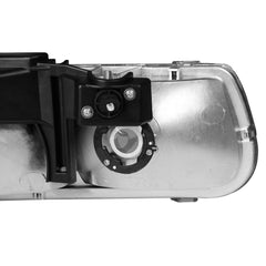 Chrome Housing Clear Lens Headlights Assembly For 1999-2002 Chevy Silverado 2000-2006 Suburban 1500 2500