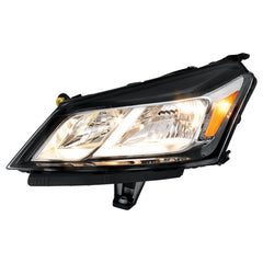 Chrome Halogen Headlights Assembly Headlamps For 2013-2017 Chevy Traverse LH+RH