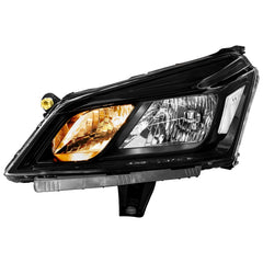 Black Halogen Headlights Assembly Clear Corner Headlamps For 2013-2017 Chevy Traverse LH+RH