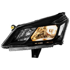 Black Halogen Headlights Assembly Clear Corner Headlamps For 2013-2017 Chevy Traverse LH+RH