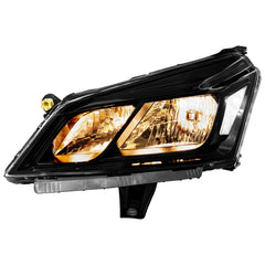 Black Halogen Headlights Assembly Clear Corner Headlamps For 2013-2017 Chevy Traverse LH+RH