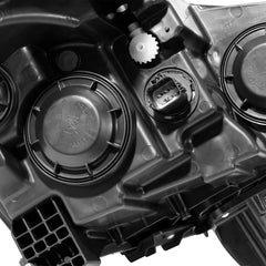 Black Halogen Headlights Assembly Clear Corner Headlamps For 2013-2017 Chevy Traverse LH+RH