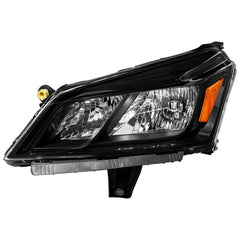 Black Halogen Headlights Assembly Amber Corner Headlamps For 2013-2017 Chevy Traverse LH+RH